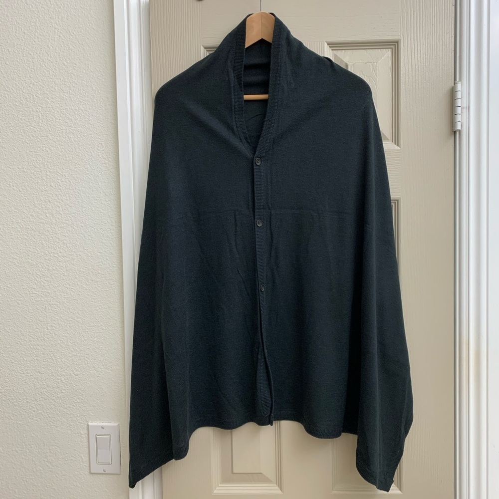 UGG black shawl wrap sweater size S